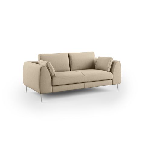 Plano Canapé Moderne En Microfibre Technique Détachable T11 176 Cm Taupe