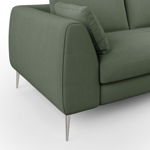 Plano Canapé Moderne En Microfibre Technique Détachable T11 176 Cm Vert