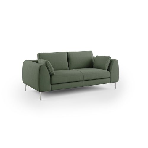 Plano Canapé Moderne En Microfibre Technique Détachable T11 176 Cm Vert