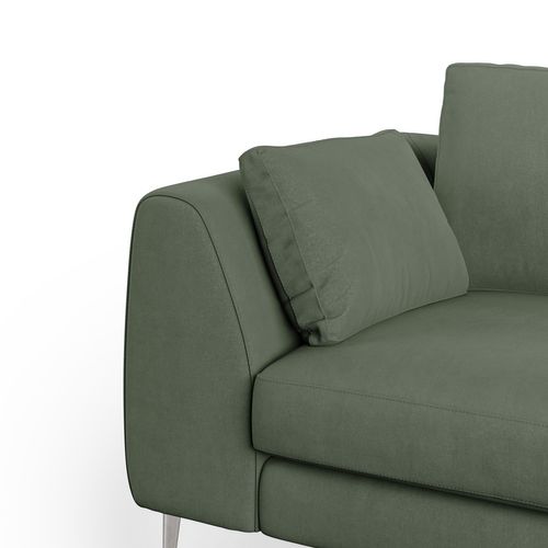Plano Canapé Moderne En Microfibre Technique Détachable T11 176 Cm Vert