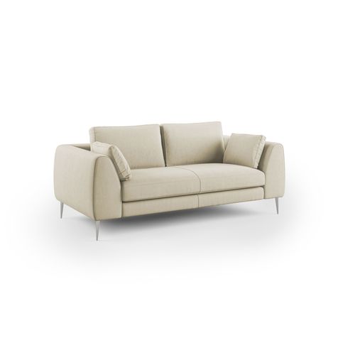 Plano Canapé Moderne En Microfibre Technique Détachable T11 196 Cm Creme