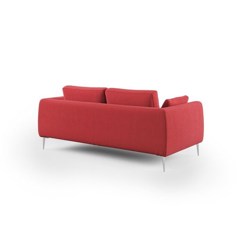 Plano Canapé Moderne En Microfibre Technique Détachable T11 196 Cm Rouge
