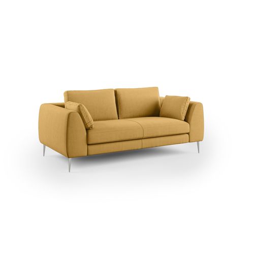 Plano Canapé Moderne En Microfibre Technique Détachable T11 216 Cm Jaune