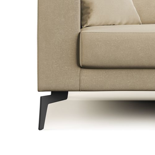 Prestige Canapé Moderne En Microfibre Détachable T11 146 Cm Beige