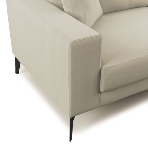 Prestige Canapé Moderne En Microfibre Détachable T11 146 Cm  Creme