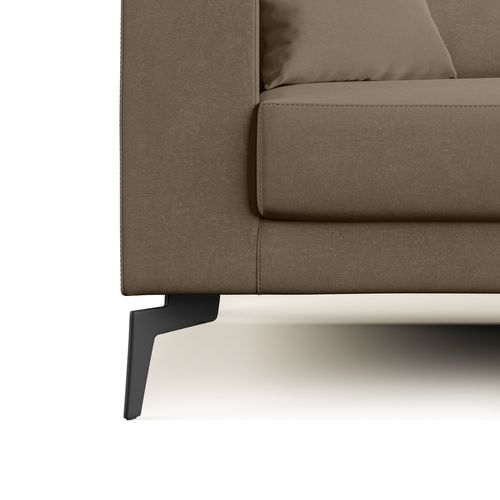 Prestige Canapé Moderne En Microfibre Détachable T11 146 Cm Brun