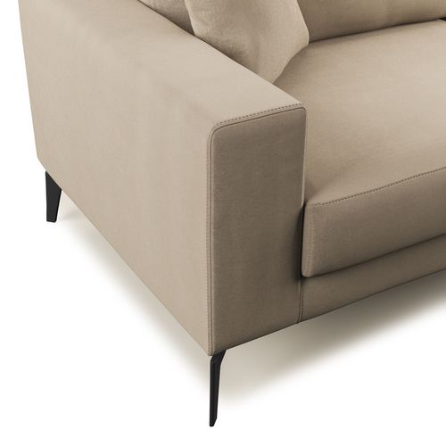 Prestige Canapé Moderne En Microfibre Détachable T11 146 Cm  Taupe