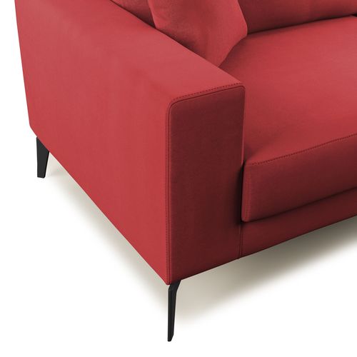 Prestige Canapé Moderne En Microfibre Détachable T11 146 Cm Rouge