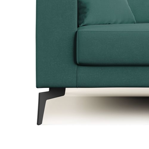 Prestige Canapé Moderne En Microfibre Détachable T11 146 Cm Bleu Canard