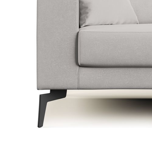 Prestige Canapé Moderne En Microfibre Détachable T11 146 Cm Gris Clair