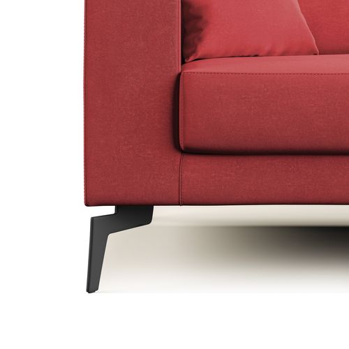 Prestige Canapé Moderne En Microfibre Détachable T11 186 Cm Rouge