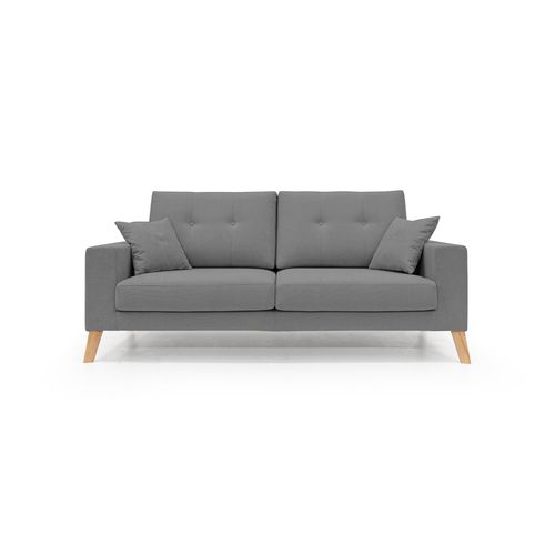 Danish Canapé Moderne En Tissu Doux Imperméable T02 146 Cm Gris