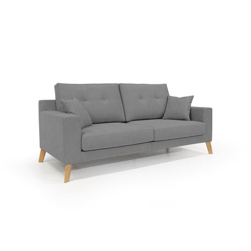 Danish Canapé Moderne En Tissu Doux Imperméable T02 146 Cm Gris