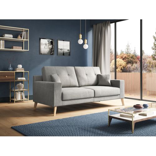 Danish Canapé Moderne En Tissu Doux Imperméable T02 146 Cm Gris