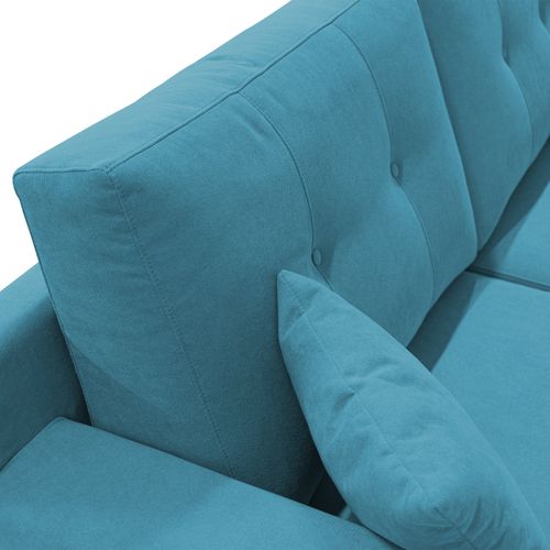 Danish Canapé Moderne En Tissu Doux Imperméable T02 186 Cm Bleu Ciel