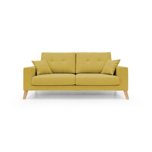 Danish Canapé Moderne En Tissu Doux Imperméable T02 186 Cm Jaune