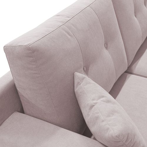 Danish Canapé Moderne En Tissu Doux Imperméable T02 186 Cm Rose