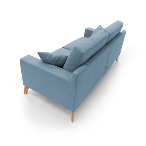 Danish Canapé Moderne En Tissu Doux Imperméable T02 206 Cm Bleu Pastel
