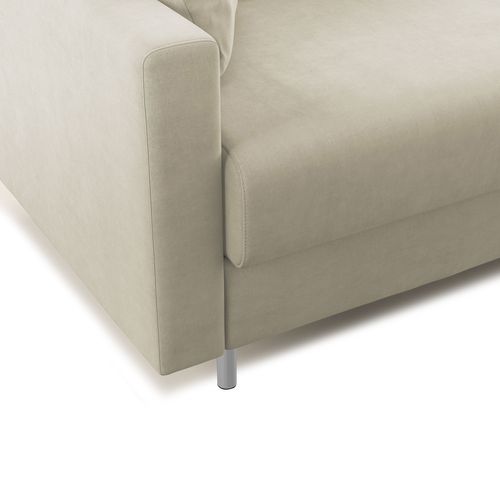 Megan Canapé Convertible En Microfibre Détachable T11 168 Cm (mat. 120x197) Creme