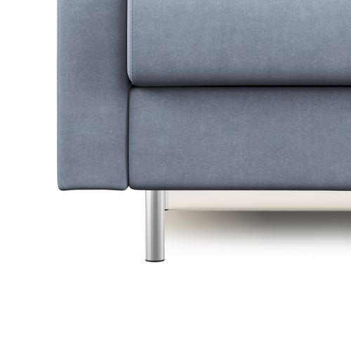 Megan Canapé Convertible En Microfibre Détachable T11 168 Cm (mat. 120x197) Bleu Pastel