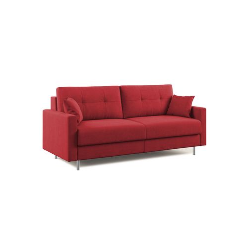 Megan Canapé Convertible En Microfibre Détachable T11 208 Cm (mat. 160x197) Rouge