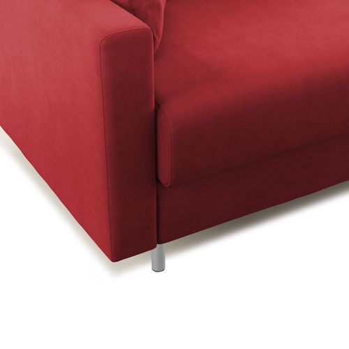 Megan Canapé Convertible En Microfibre Détachable T11 208 Cm (mat. 160x197) Rouge