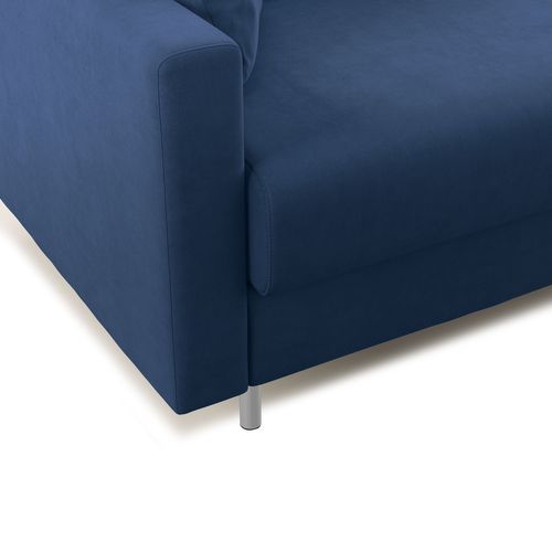 Megan Canapé Convertible En Microfibre Détachable T11 208 Cm (mat. 160x197) Bleu