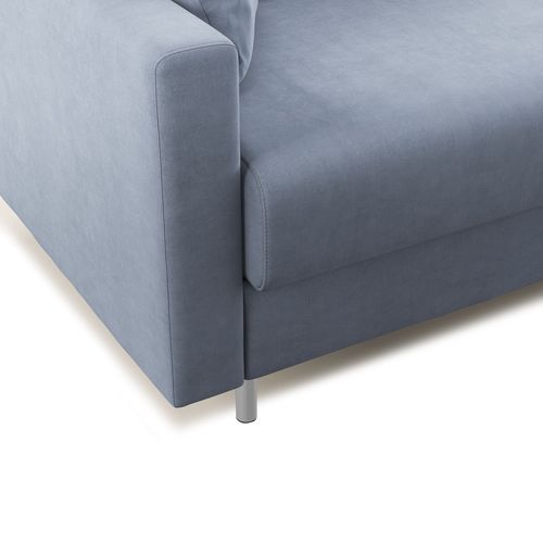 Megan Canapé Convertible En Microfibre Détachable T11 208 Cm (mat. 160x197) Bleu Pastel