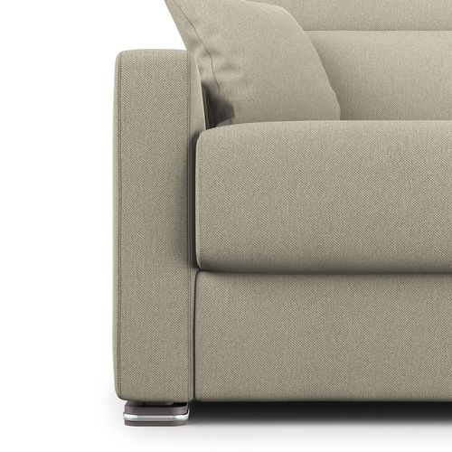 Amber Canapé Lit Convertible En Tissu Détachable T05 171 Cm (mat. 120x197) Creme