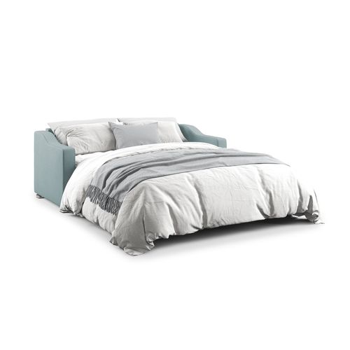 Amber Canapé Lit Convertible En Tissu Détachable T05 171 Cm (mat. 120x197)  Bleu Pastel