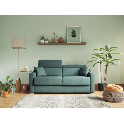 Amber Canapé Lit Convertible En Tissu Détachable T05 171 Cm (mat. 120x197)  Bleu Pastel
