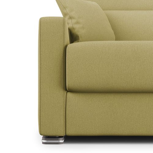 Amber Canapé Lit Convertible En Tissu Détachable T05 171 Cm (mat. 120x197) Jaune