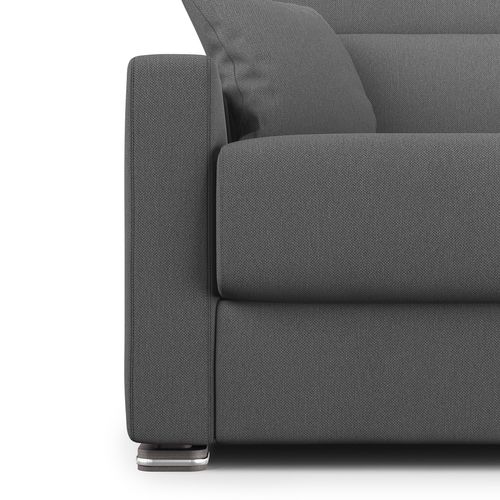 Amber Canapé Lit Convertible En Tissu Détachable T05 191 Cm (mat. 140x197)  Anthracite