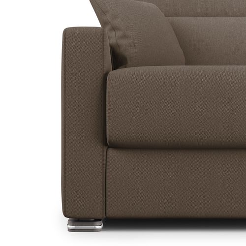 Amber Canapé Lit Convertible En Tissu Détachable T05 211 Cm (mat. 160x197)  Brun