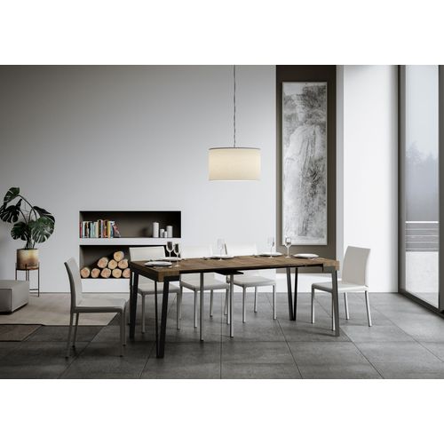 Console Extensible 90x40/196 Cm Rio Small Noyer Cadre Ruille
