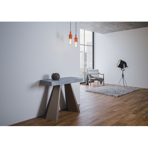 Console Extensible 90x40/300 Cm Diamante Premium Ciment Cadre Ours