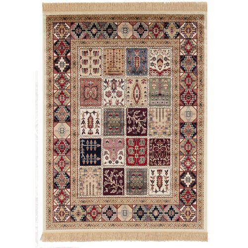 Tapis De Salon Farsh En Viscose - Beige - 135x190 Cm