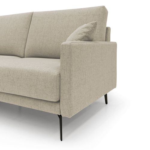 Saturno Canapé Moderne En Tissu Doux Imperméable T03 140 Cm Beige