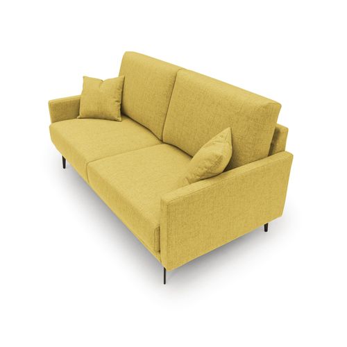 Saturno Canapé Moderne En Tissu Doux Imperméable T03 160 Cm Jaune