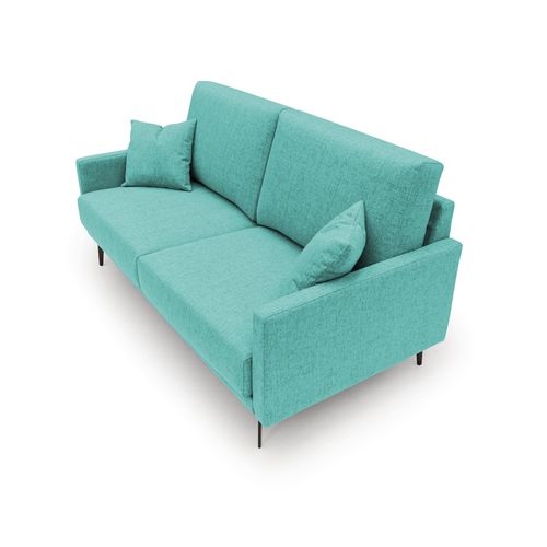 Saturno Canapé Moderne En Tissu Doux Imperméable T03 140 Cm Vert Aquamarine