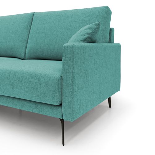 Saturno Canapé Moderne En Tissu Doux Imperméable T03 140 Cm Vert Aquamarine