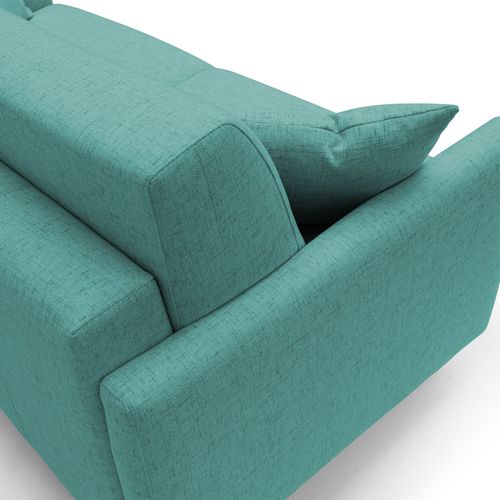Edgar Canapé Lit Convertible En Tissu Felis Imperméable T03 200 Cm (mat. 160x197) Vert Aquamarine