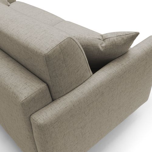 Edgar Canapé Lit Convertible En Tissu Felis Imperméable T03 180 Cm (mat. 140x197) Brun