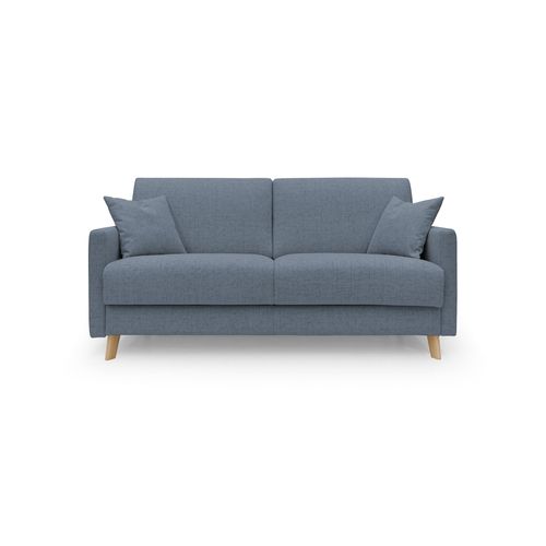 Edgar Canapé Lit Convertible En Tissu Felis Imperméable T03 160 Cm (mat. 120x197) Bleu