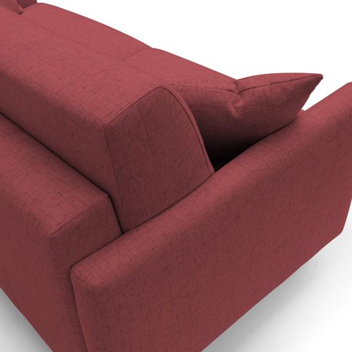Edgar Canapé Lit Convertible En Tissu Felis Imperméable T03 160 Cm (mat. 120x197) Rouge