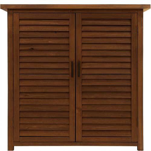 Arborea - Armoire De Jardin 87x96,5x46,5 Cm 2 Portes En Bois De Sapin Pour Outils