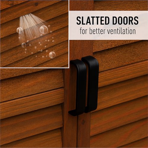 Arborea - Armoire De Jardin 87x96,5x46,5 Cm 2 Portes En Bois De Sapin Pour Outils