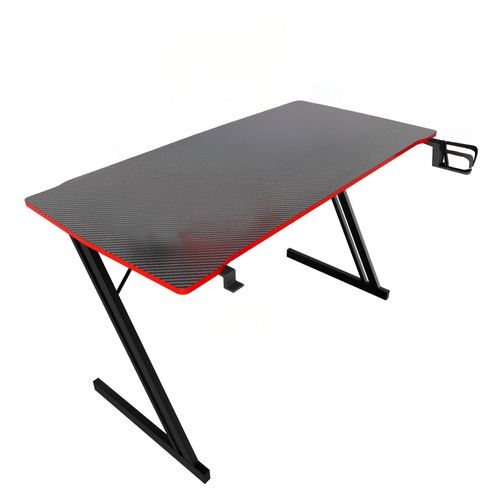 Spector - Bureau De Gaming 120x60x76 Cm En Mdf Et Métal Noir
