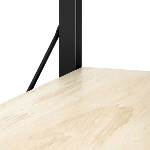 Ganbaru - Bibliothèque Étagères 6 Niveaux 80x30xh180 Cm Style Industriel Bleach