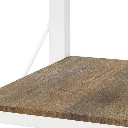 Ganbaru - Bibliothèque Étagères 6 Niveaux 80x30xh180 Cm Style Industriel Oak